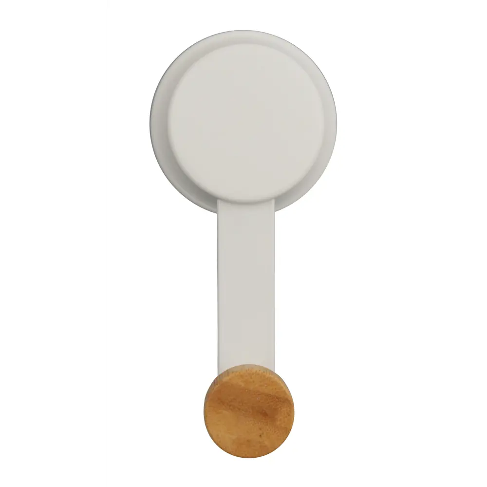 Крючок Аквалиния одинарный на присоске металл цвет белый STLM-2022576