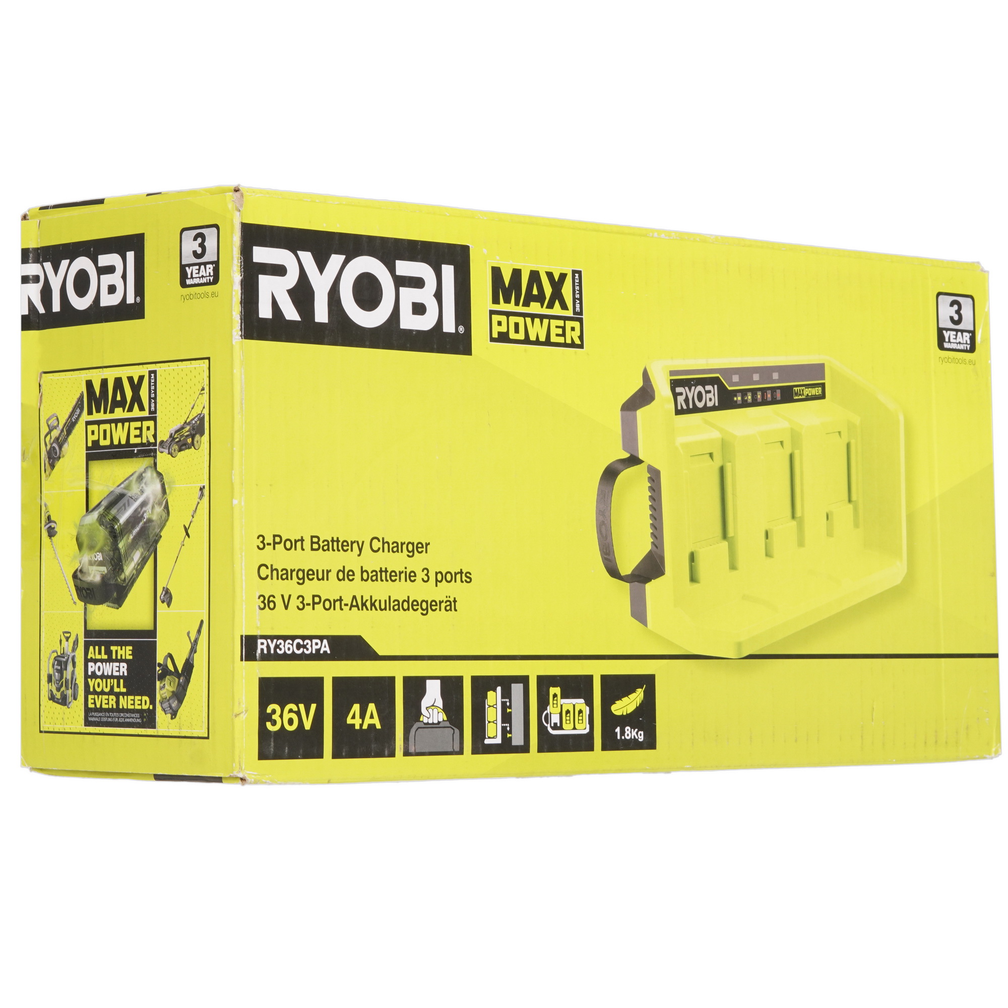 Зарядное устройство Ryobi 36В RY36C3PA ONE+ 36V 5481033 STDN-0015925 - Вид №4
