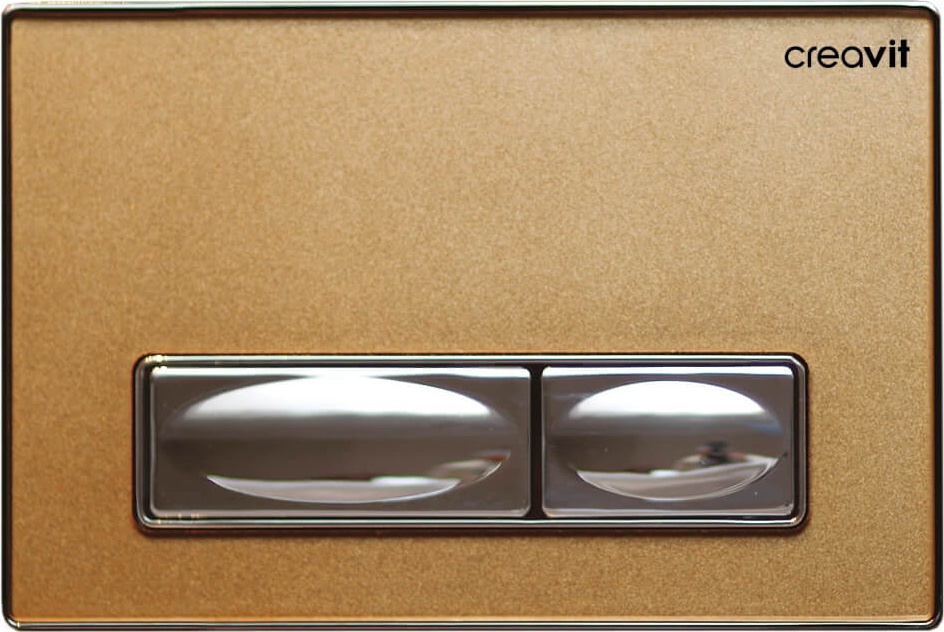 GP4008.00 Кнопка для инсталляции золото стекло Creavit  - Вид №1