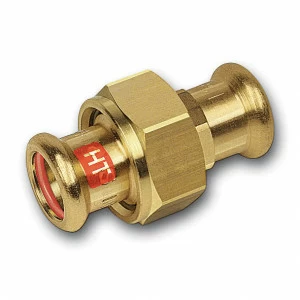 11333015 SANHA 13330 пресс-фит. солн., бронза, сгон с плоск.упл. ВПр-ВПр 15 мм