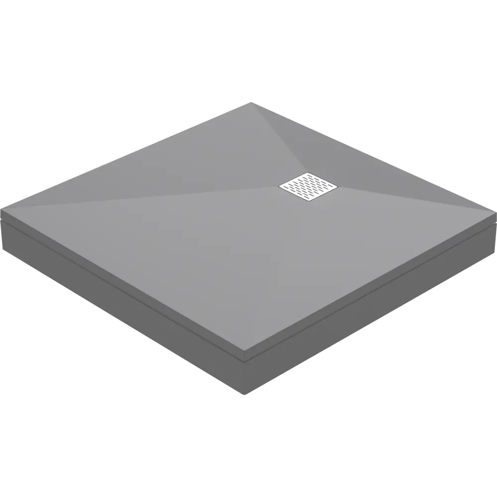 Экран для душевого поддона Keram 100x100 см, цвет грей 83211029 STLM-2026751 Santreyd Essentia - Вид №1