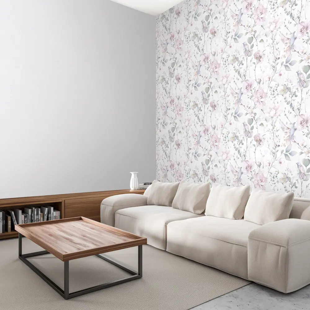 Обои флизелиновые Ateliero Garden розовые 1,06х10 м At283241 85636874 STLM-2205168 - Вид №3