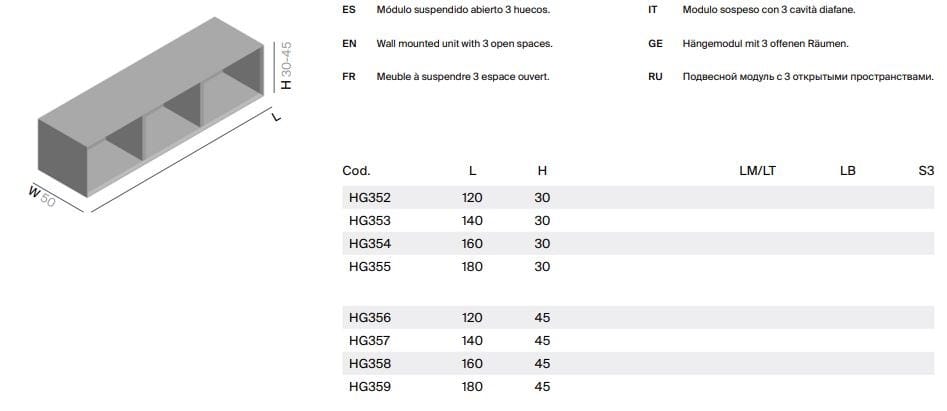 Подвесной шкаф для умывальника со встроенной раковиной Inbani Heritage ARCH-00093137 - Вид №22
