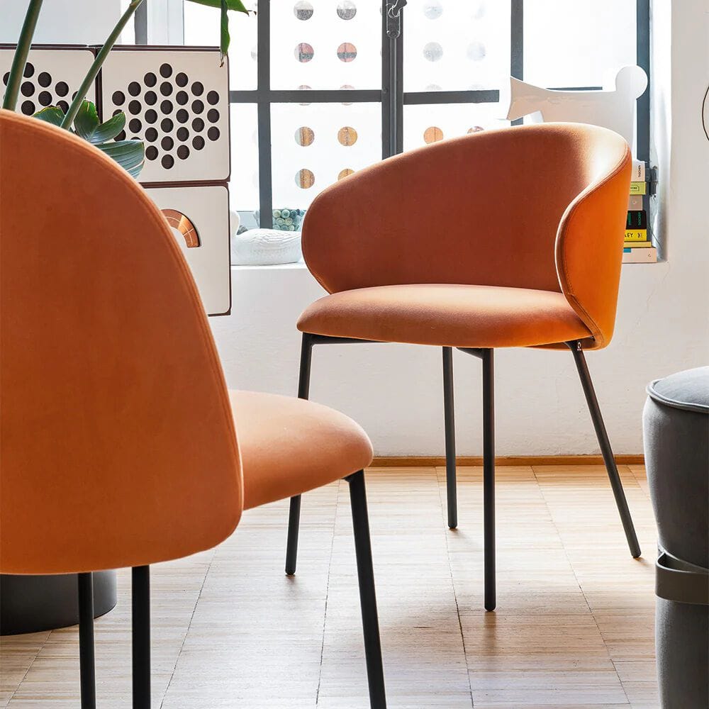 Мягкий стул с металлическими ножками Connubia Тука ARCH-00151536 - Вид №2