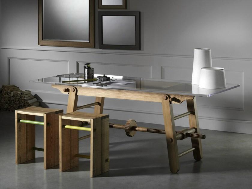 L'Ottocento Регулируемый по высоте стол из ясеня Living sun-id-1430575 - Вид №3