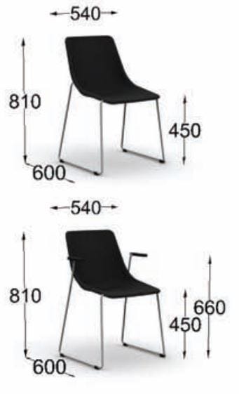 Штабелируемый стул для салазок Inno Кола ARCH-00030063 - Вид №5