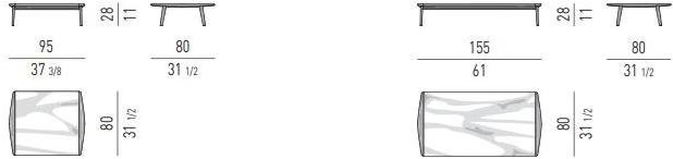 Minotti Журнальный столик из мрамора Fynn sun-id-1383404 - Вид №3