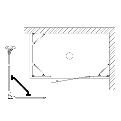 B9973ULUT R Zenith Сollection душевая зона  Samo 36372 - Вид №2