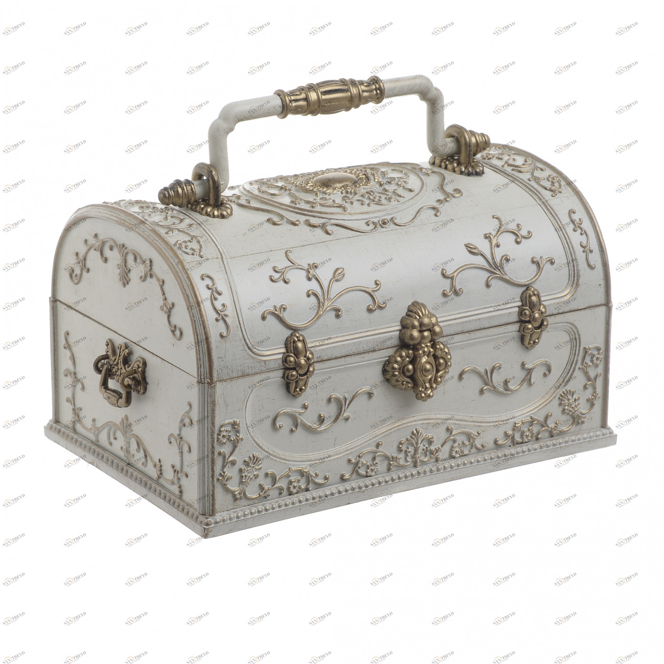 Шкатулка для украшений музыкальная "Ларец" TO4ROOMS  212721 Молочный 