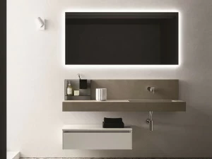 Cerasa Тумба под умывальник из меламина одинарная с ящиками Segno