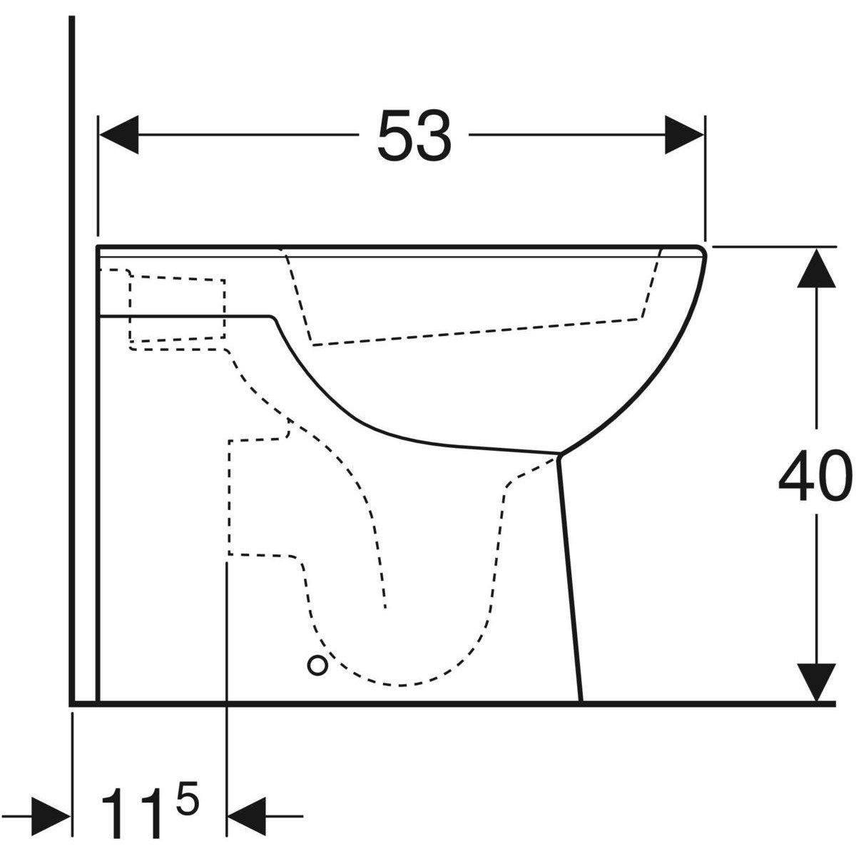 Wc Wire настенная витрина для пола Geberit Selnova ARCH-00144826 - Вид №2
