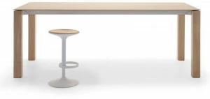Andreu World Прямоугольный высокий стол из дуба Extra table Me 01146