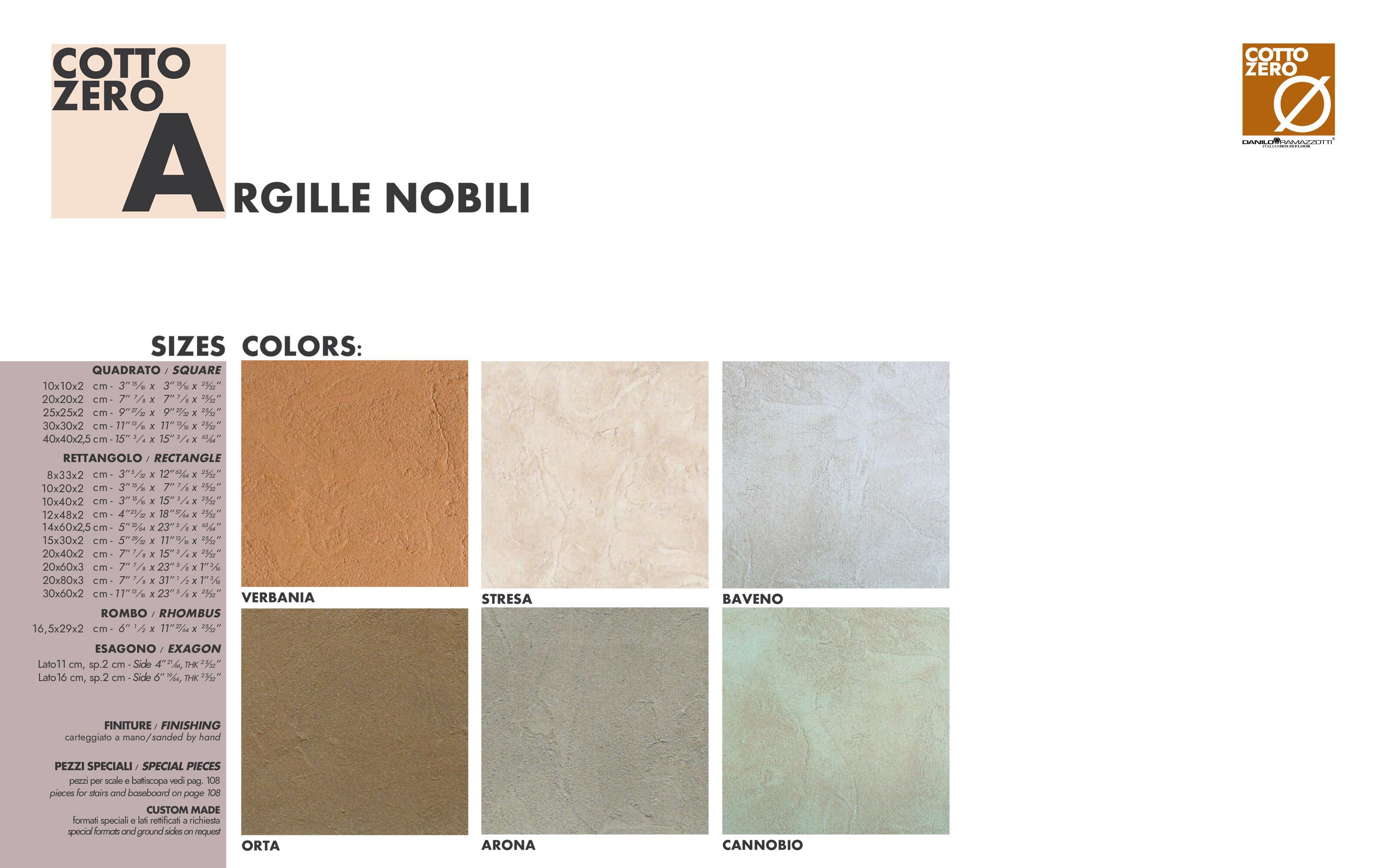 Терракотовый пол/покрытие ручной работы Danilo Ramazzotti Cotto Zero Glamille Nobili ARCH-00135641 - Вид №12