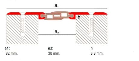 Алюминиевое соединение пола EMAC Italia Novojunta Pro® ARCH-00025296 - Вид №1