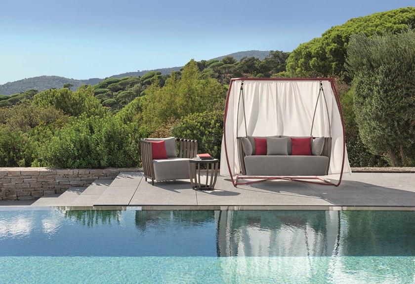 Ethimo Круглый садовый столик из тика Swing Swtb05 - Вид №7