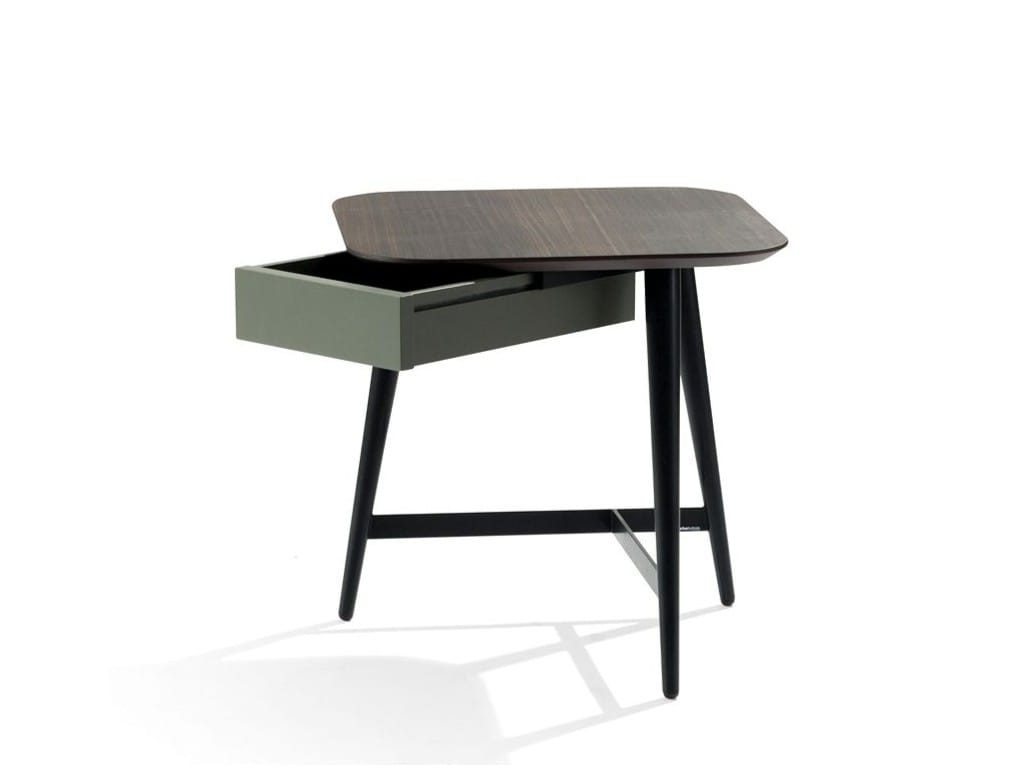 Деревянная квадратная тумбочка с ящиками ROCHE BOBOIS OCTET ARCH-00053235