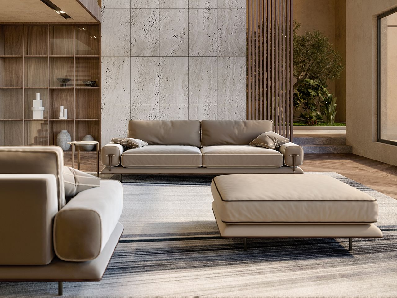 Кожаный диван Turri Блюз ARCH-00087725 - Вид №1