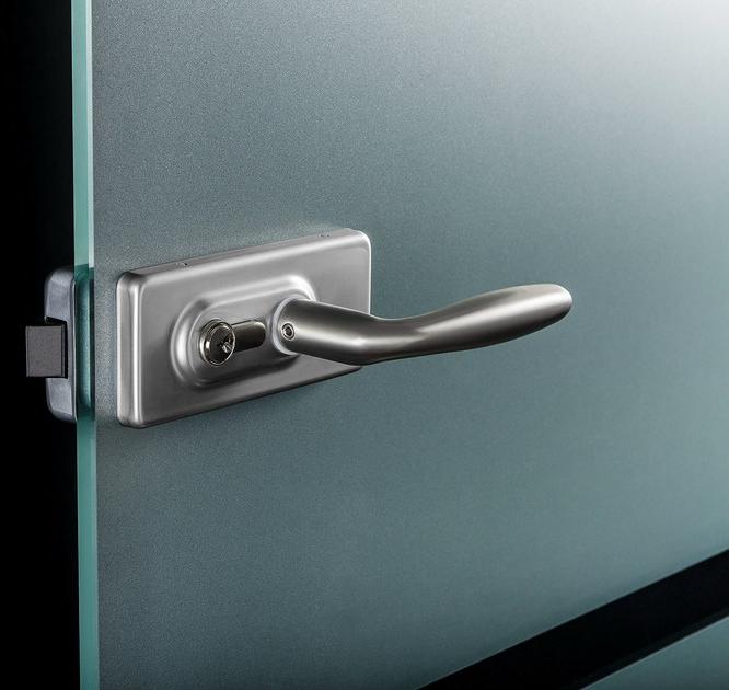 ALsistem Распашная стеклянная дверь без рамы sun-id-1407416 - Вид №1