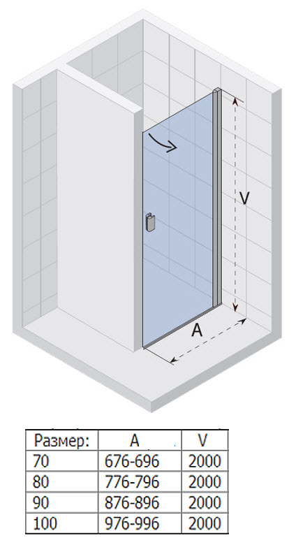 GGB0602801 Душевая дверь Riho Nautic Santreyd - Вид №2