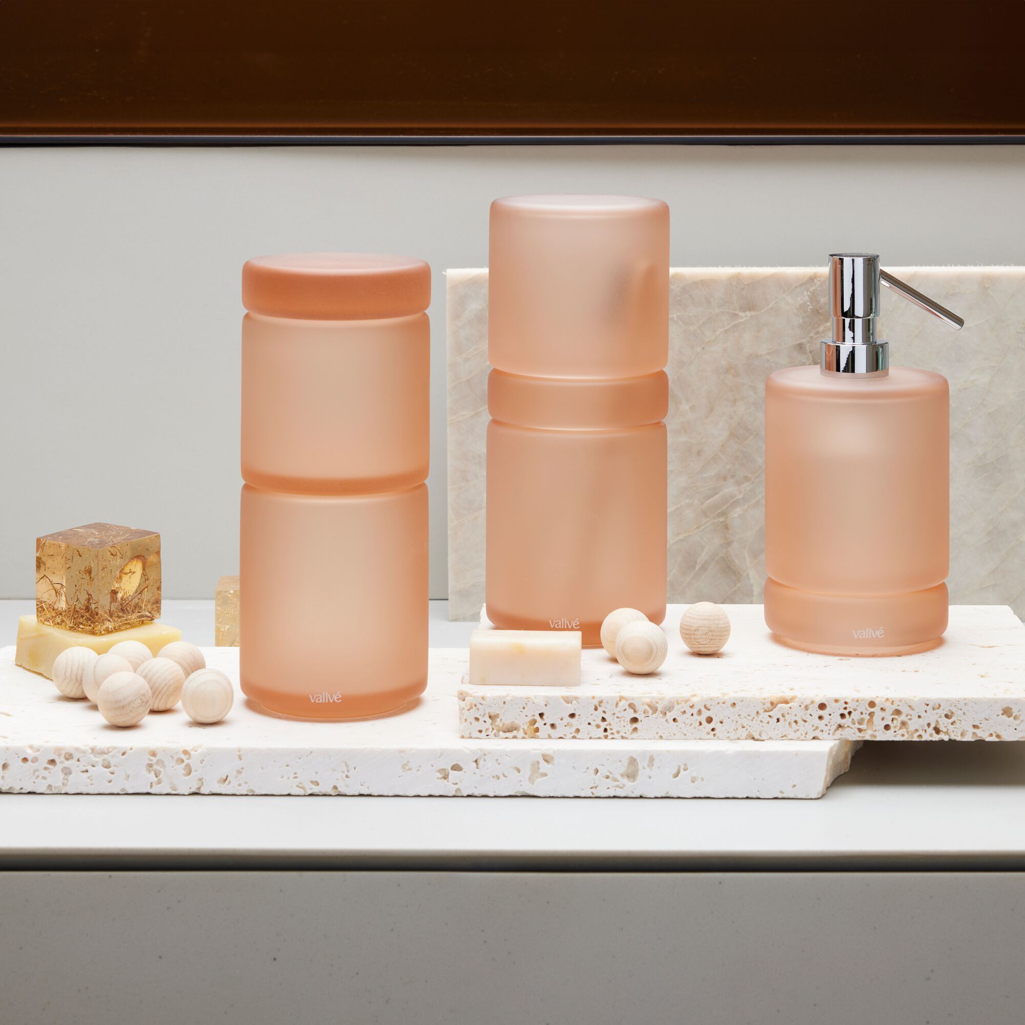 Держатель для хлопковых палочек из смолы с крышкой Vallvé LUNA ARCH-00126859 - Вид №8