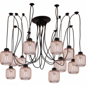 Подвесной светильник металлический медный Nativo 3017/08/12P STILFORT ДИЗАЙНЕРСКИЕ, NATIVO 00-3890289 Медь;черный