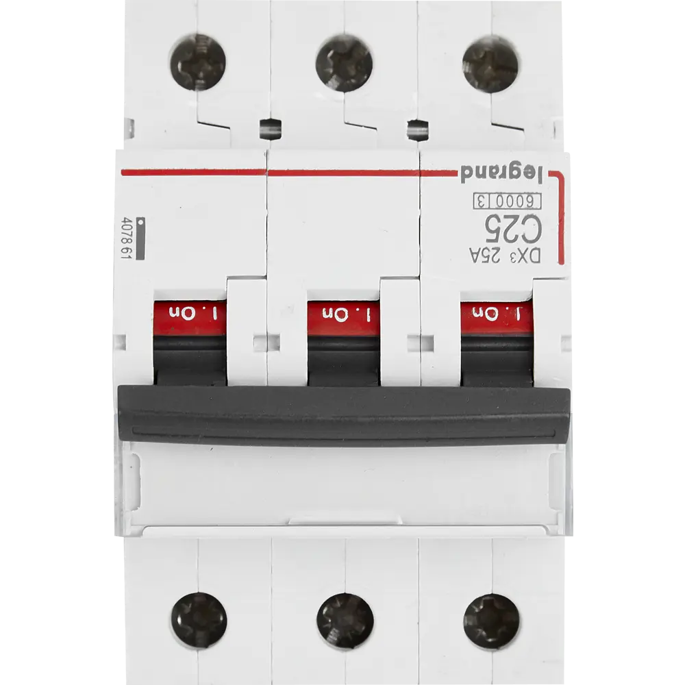 Автоматический выключатель Legrand DX3 3P C25 А 10 кА 82153286 STLM-2023472  - Вид №1