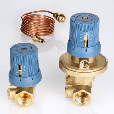 VT.040.G.30004 Автоматический регулятор перепада давлений в комплекте с запорно-регулировочным клапаном Valtec 1/2", 50–300 мбар  - Вид №2