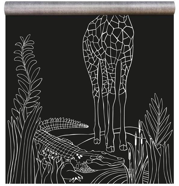 Groovy Magnets Магнитные виниловые обои Chalkboard Kmb-ju-gi-wh - Вид №1