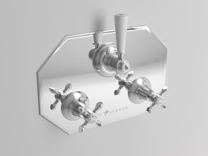 Встраиваемый смеситель для душа с 3 отверстиями и переключателем