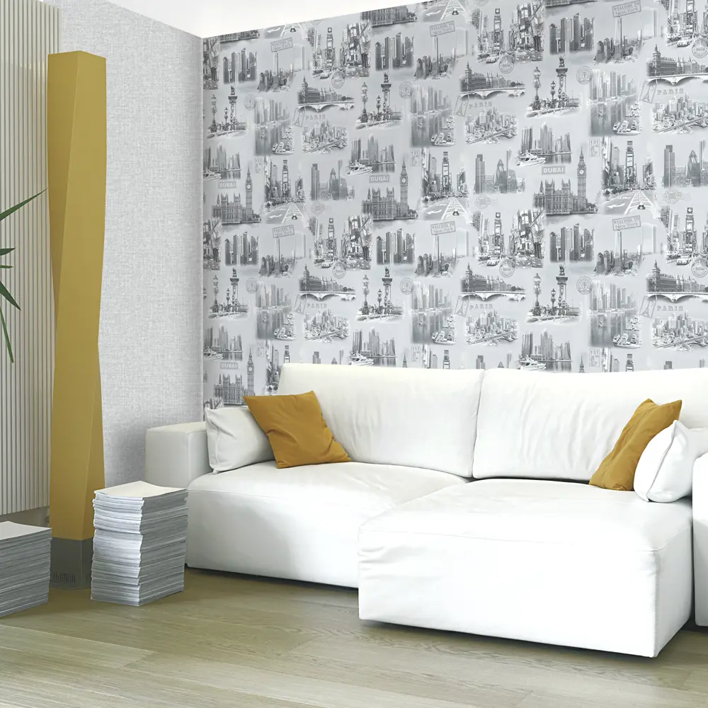 Santreyd Обои «Сити» серые — элегантность неоклассики в вашем интерьере 82938303 STLM-0038184 - Вид №3