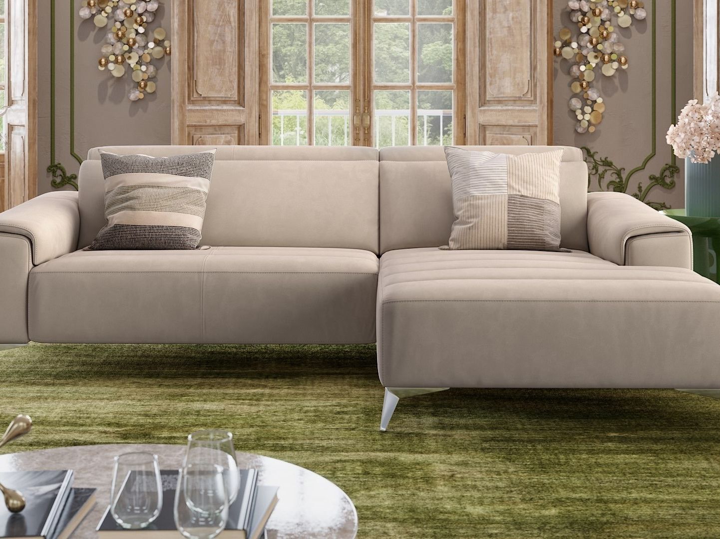 Угловой диван из ткани Sofanella Bella ARCH-00030371 - Вид №5