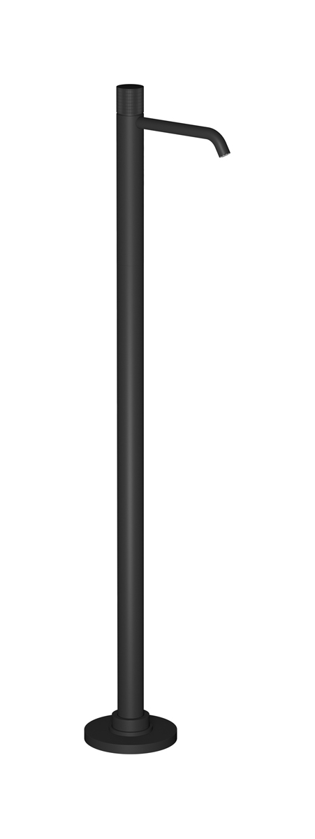Высокий смеситель для напольной раковины в комплекте с донным клапаном. WE ARE IB ga299np Matt Black Gatsby