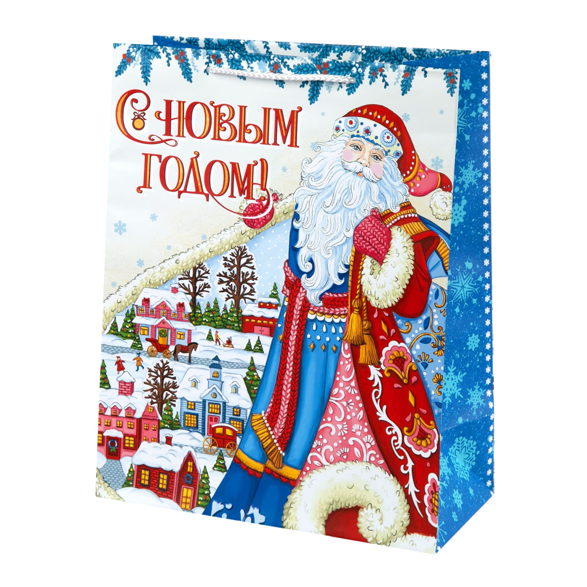 82801948 Пакет подарочный «Дед Мороз» 26x32 см Santreyd 