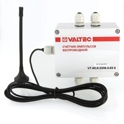 VT.WLR.GSM.4.65.1 Счетчик импульсов c GSM-модемом Valtec 4 канала, внешнее питание; IP65  - Вид №2