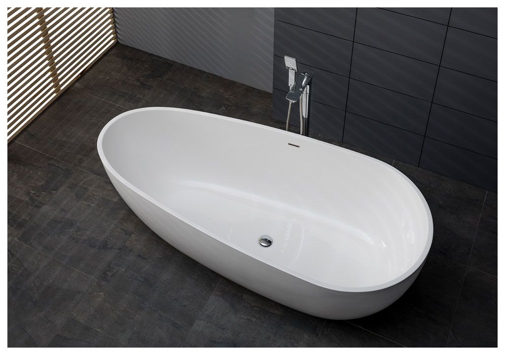 Ванна из искусственного камня Aquanet Miracle TC-S06B 185x83, глянцевая TCS06B - Вид №4