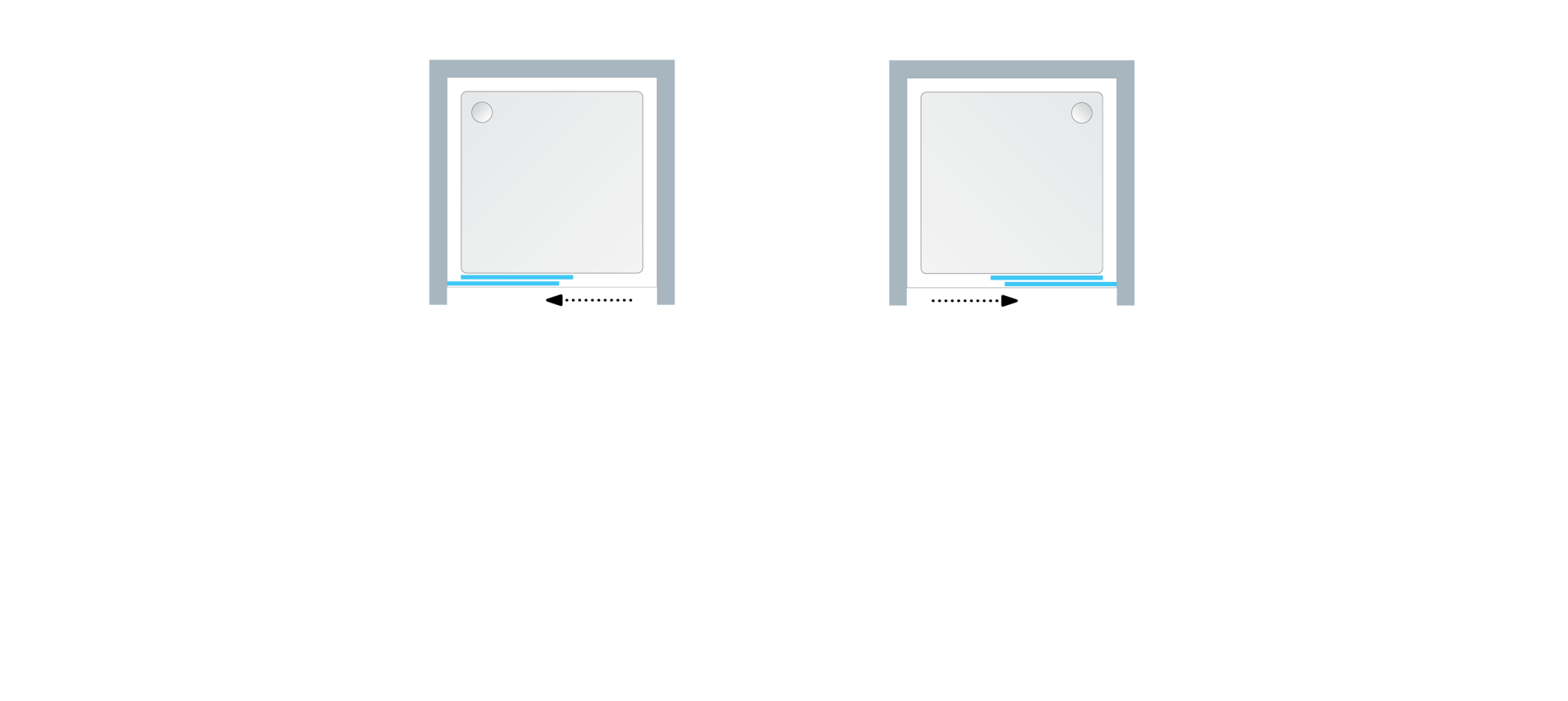 Душевая дверь в нишу Montes 00698  Словения Kolpa-San - Вид №1