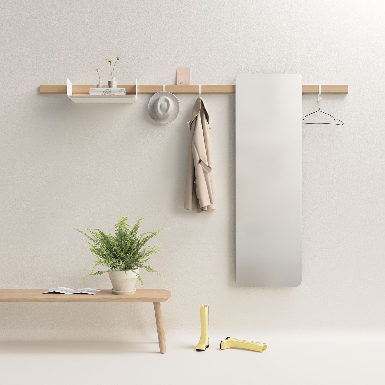 Деревянная секционная прихожая с настенным зеркалом Variand Furniture E11 ARCH-00131880 - Вид №23