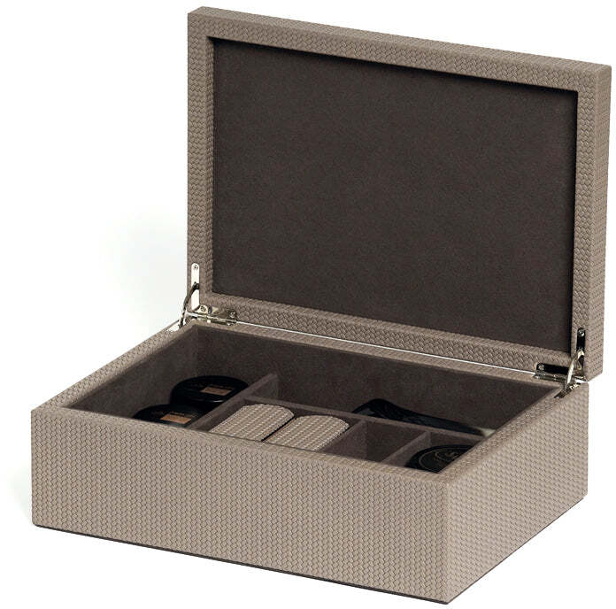 Коробка для набора обуви - 35X24,5XH11,5 см / зернистая кожа_earth