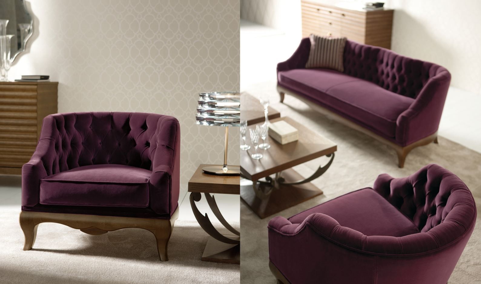 Высокий квадратный деревянный журнальный столик OPERA CONTEMPORARY VANJA ARCH-00016821