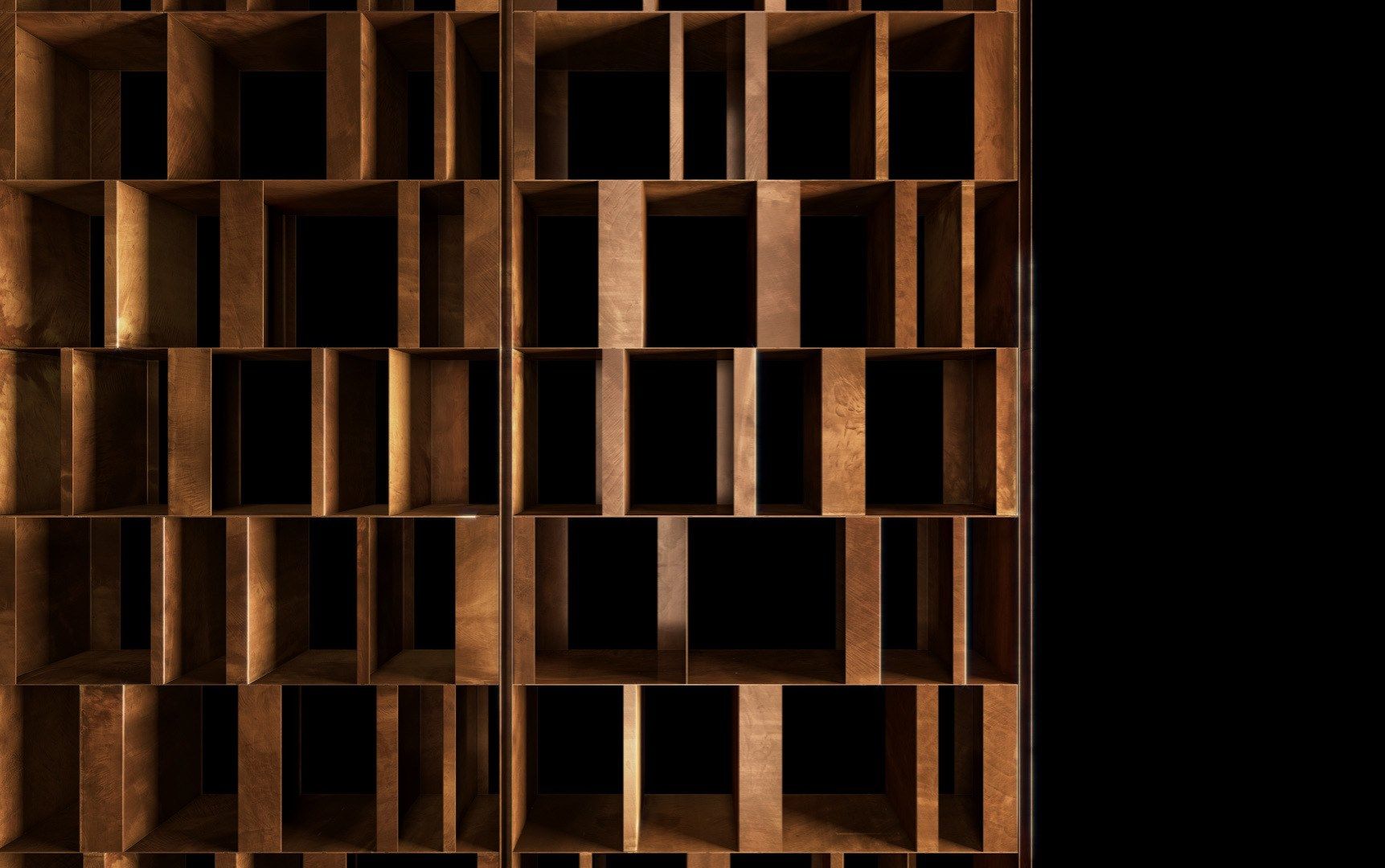 Металлический книжный шкаф с креплением пол-потолок Henge BISTROT ARCH-00079078