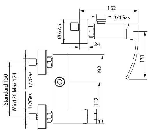 77892000SF Смеситель Bandini Seta Santreyd - Вид №1