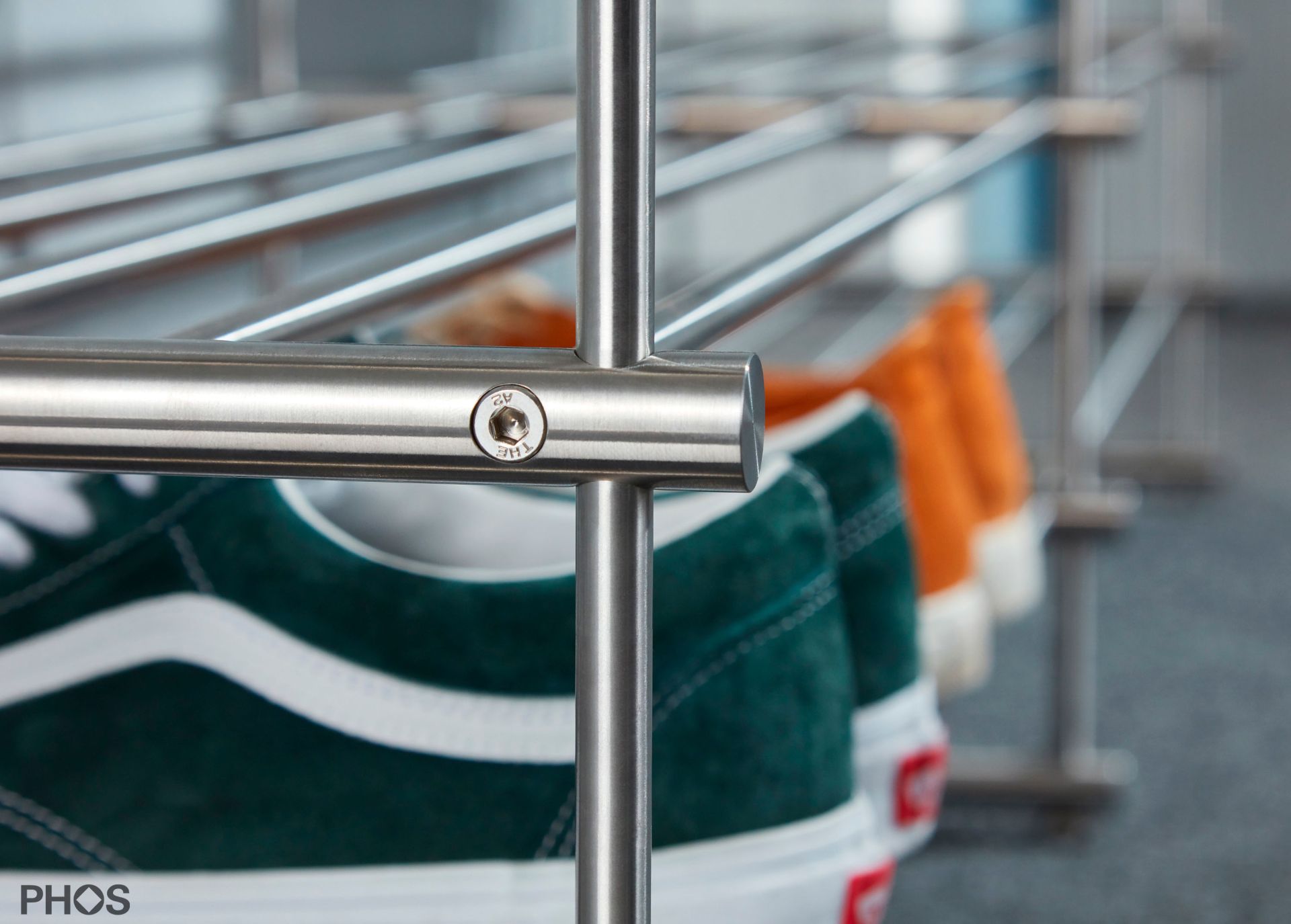 SBS1200-4-Eiche Сервант с дубовыми полками, 2 секции, 4 уровня, ширина 125 см PHOS  - Вид №2