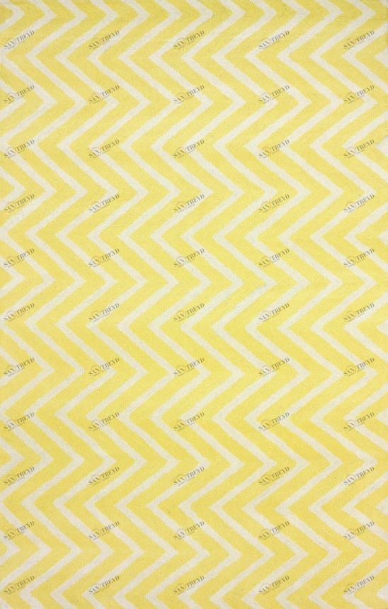 Ковер Zig Zag желтый 300х500 DOLLY CAPRETS ДИЗАЙНЕРСКИЕ, ЗИГ ЗАГ 015218 Белый;желтый 