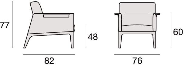 CTS SALOTTI Кресло со съемным чехлом Dandy sun-id-1384060 - Вид №5
