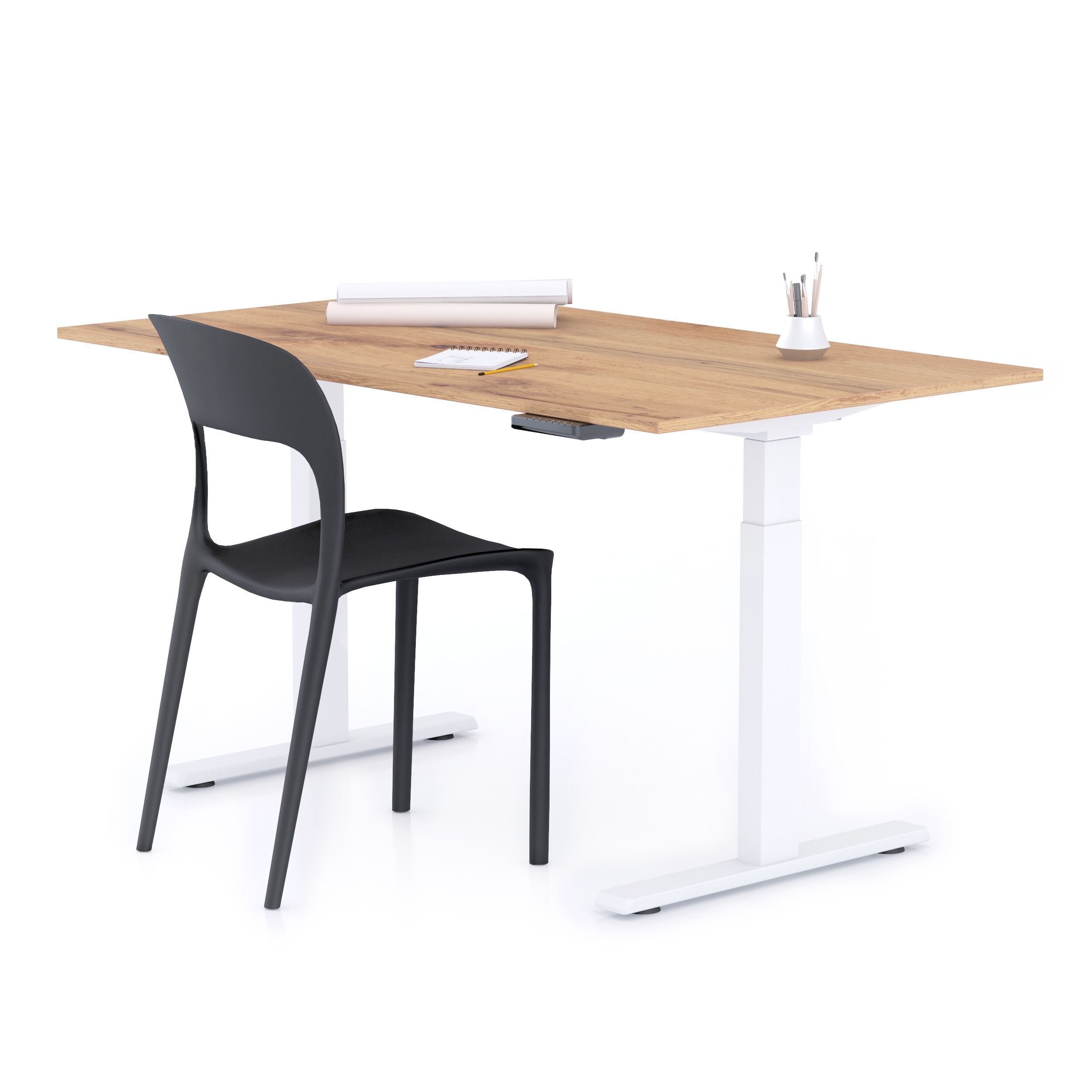 Прямоугольный стол с регулируемой высотой в меламине с электрическим движением Mobili Fiver Clara ARCH-00141252 - Вид №69