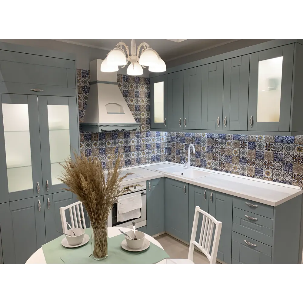 Фальшпанель для кухонного шкафа Томари 37x77 см KONSENSA МДФ цвет голубой STLM-2034884 - Вид №7