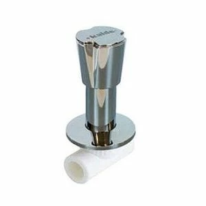 Вентиль KALDE под штукатурку хромированный  D20 трилистник