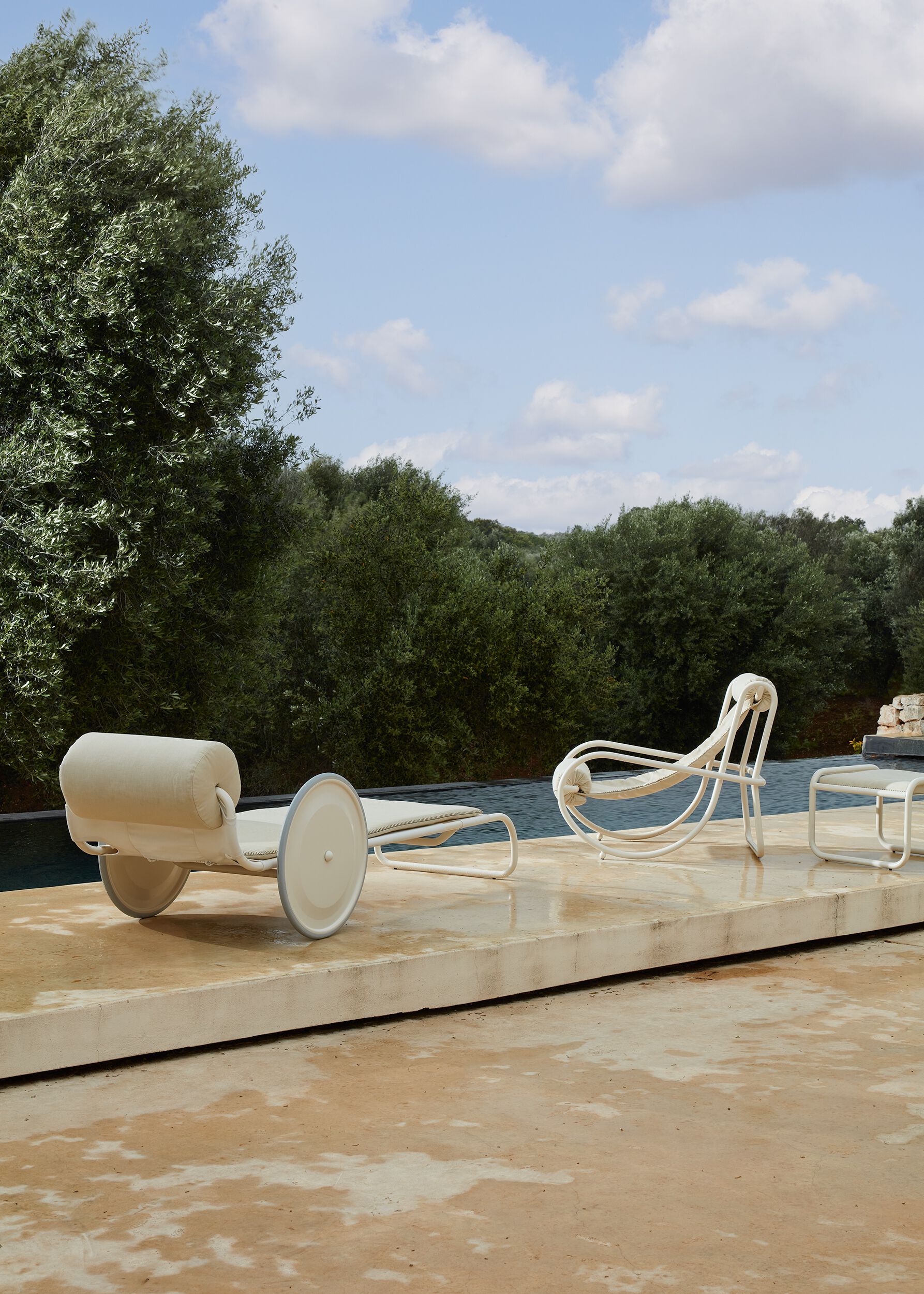 Тканевая Садовая кровать с колесами Exteta Jacquemus + Exteta Special Re-Edition ARCH-00087247 - Вид №11