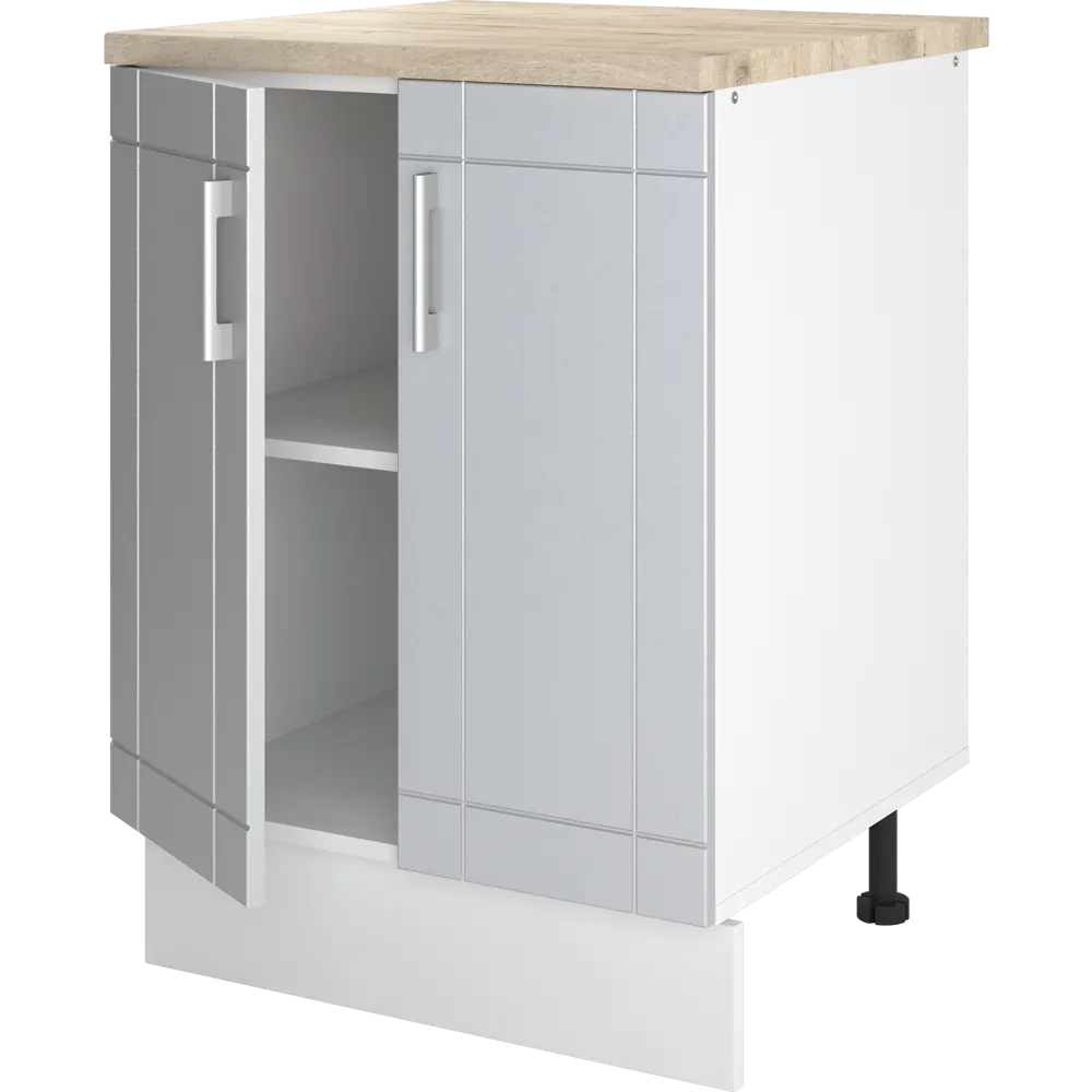 Шкаф напольный Тортора-4 60x86x60 см ЛДСП цвет серый 82560355 STLM-2100988 Santreyd - Вид №2