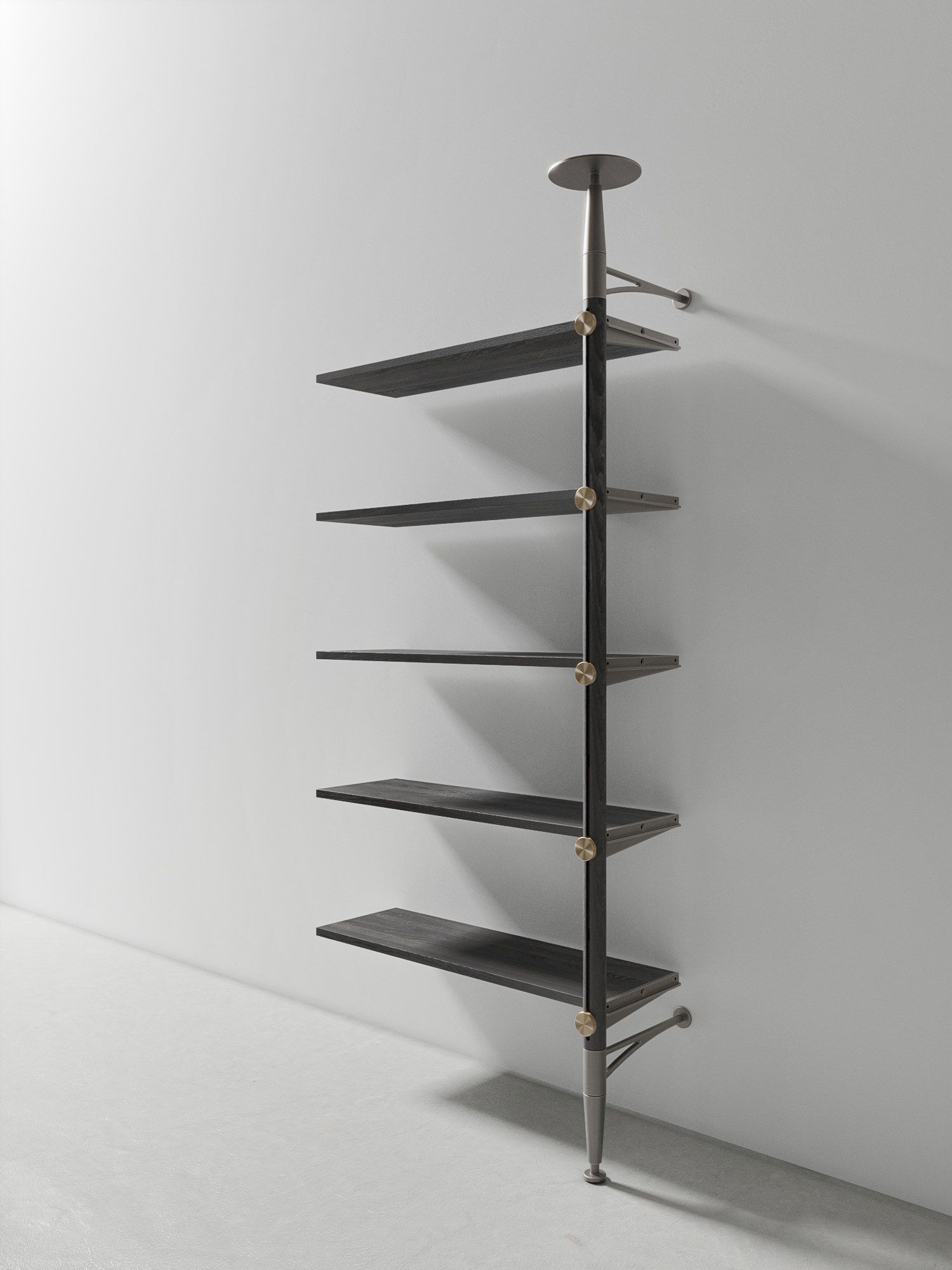 Секционная настенная Книжная полка из дуба с ящиками District Eight Inumbra ARCH-00151514 - Вид №17